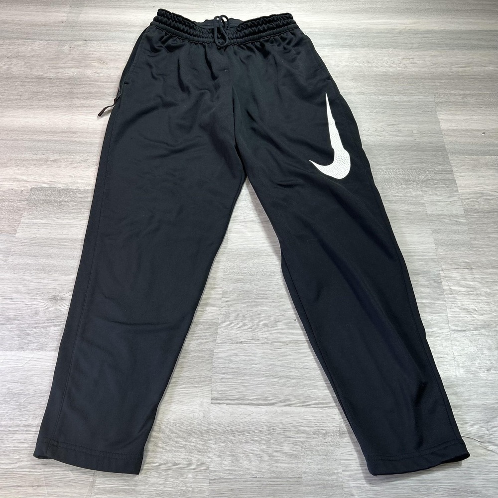 Nike Dri-FIT Track Pants Mens Medium Black Large Swoosh Athletic AQ2715-010